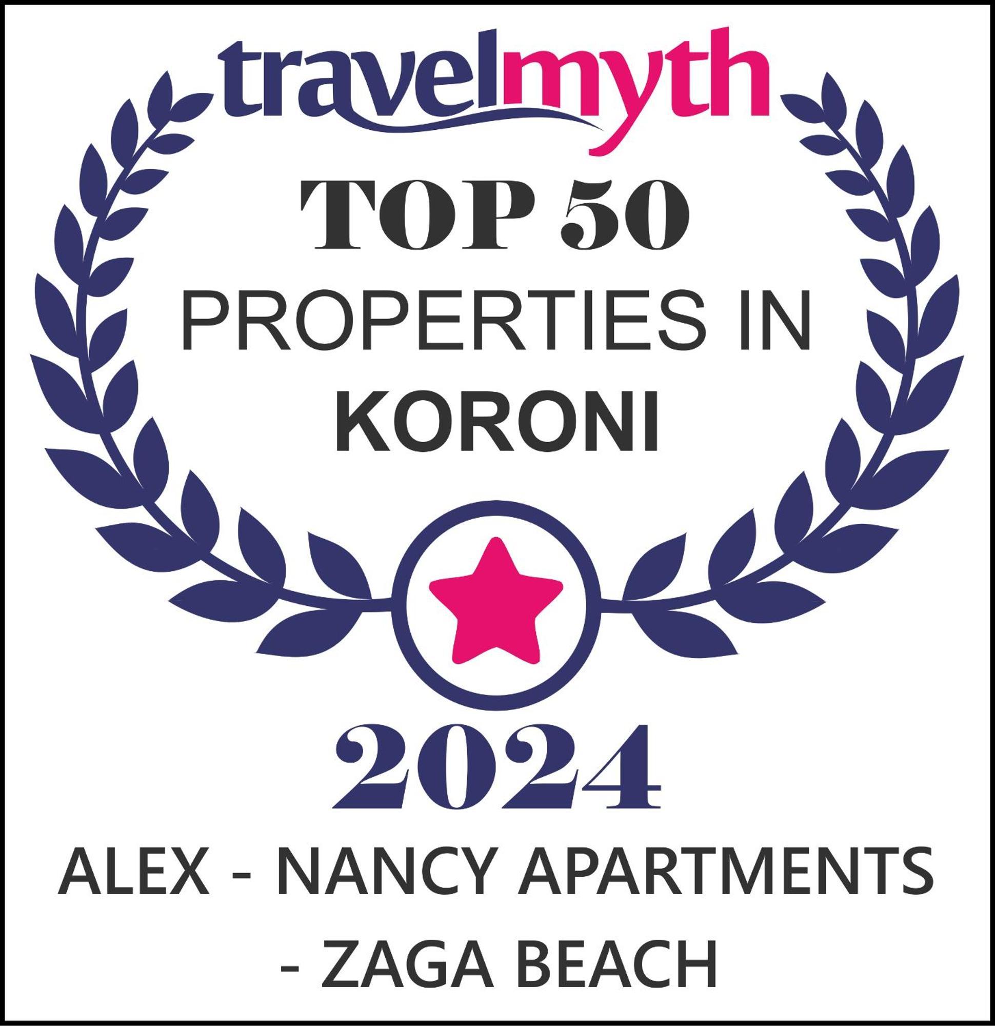 Alex - Nancy Apartments - Zaga Beach Koroni  Exterior photo
